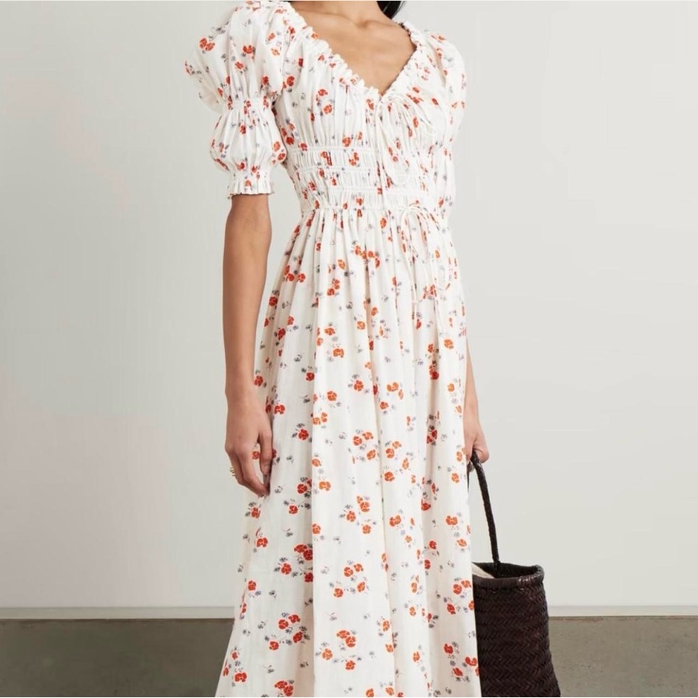Doen Ischia Dress in Poppy Red Floral